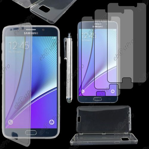 Ebeststar ® Housse Etui Coque Portefeuille Livre Silicone Gel Pour Samsung Galaxy Note5 Sm-N920f Note 5, Couleur Transparent + Stylet 3 Film
