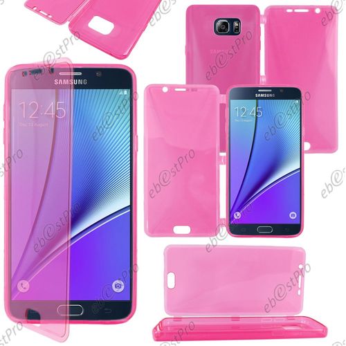 Ebeststar ® Housse Etui Coque Portefeuille Livre Silicone Gel Pour Samsung Galaxy Note5 Sm-N920f Note 5, Couleur Rose + 1 Film Protection D'écran + Lingette