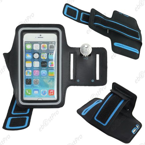 Ebeststar ® Brassard Sport Néoprène Housse Coque Etui De Protection Armband Case Pour Apple Iphone 6s Plus Écran 5,5", Couleur Noir + 0