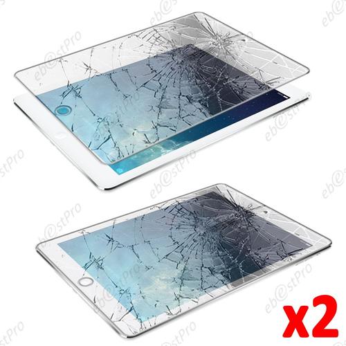 Ebeststar ® Lot X2 Film Protection En Verre Trempé (Tempéred Glass), Vitre Protecteur Anti Casse, Anti-Rayure, Anti Choc Pour Apple Ipad Air 2, Ipad 6 (Wi-Fi, 3g) + Lingette De Nettoyage / Accessoires Pour La Pose