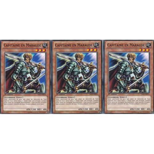 3 Cartes Yu-Gi-Oh - Capitaine En Maraude - Ys12-Fr014 - 1ère Edition - 