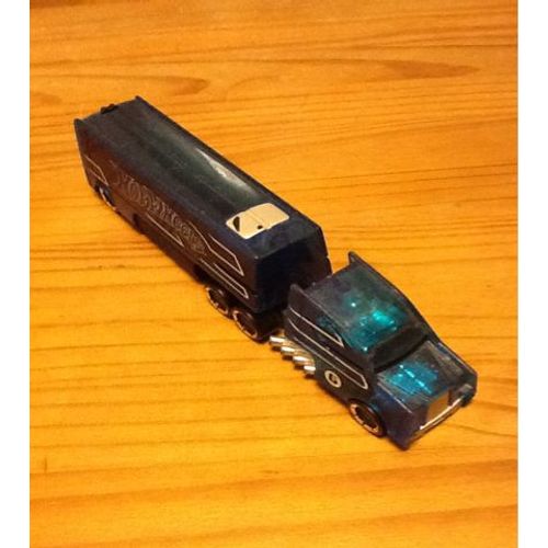 Hot Wheels Camion Semi Remorque Bleu
