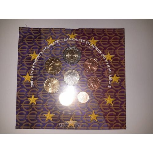 Bu Coffret Euros 2001 Neuf Sous Blister D'origine