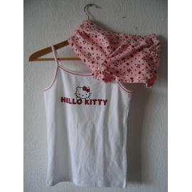 Ensemble de pyjamas Hello Kitty pour femmes, imprimé chérie, manches  longues, ensemble de salon, vêtements de