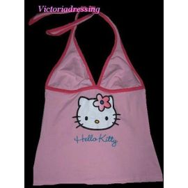 Brassière Top Noeud Dos-Nu Rose Hello Kitty H&m Fille Femme Xs 34