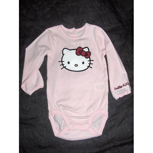 Body Hello Kitty Manches Longues Bébé Fille 