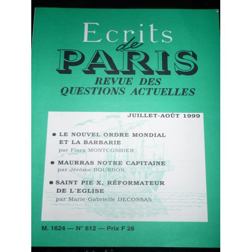 Écrits De Paris  N° 612 : Collectif
