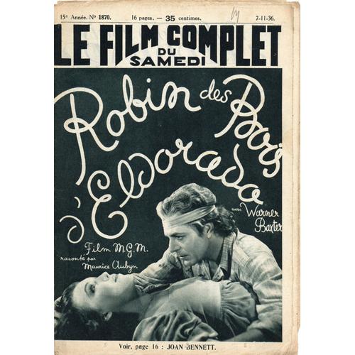 Le Film Complet Du Samedi  Robin Des Bois D'eldorado 1870 