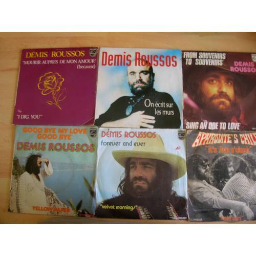 Lot 6 Disques 45 Tours Demis Roussos/Aphrodite¿S C 