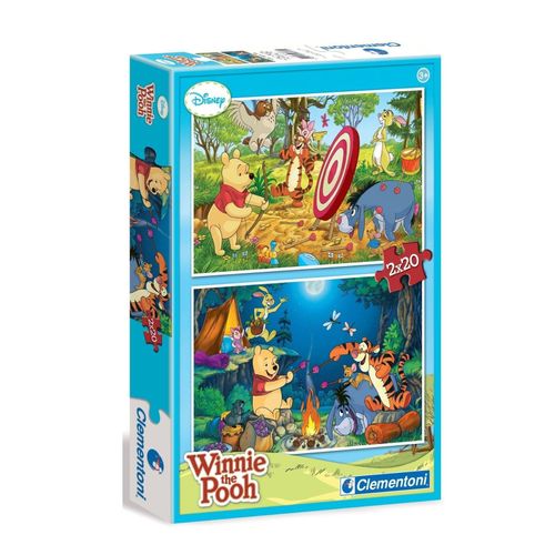 Puzzle Clementoni : Winnie The Pooh (Winnie L'ourson) 2x 20 Pièces (Disney) (1766)