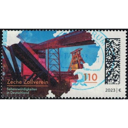 Allemagne 2023 Oblitéré Used Complexe Industriel De La Mine De Charbon De Zollverein Y&t De 3523 Su