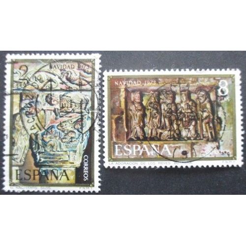 Espagne N°1817 Et 1818 Noel Oblitérés