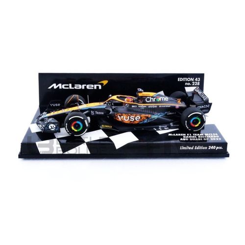 Minichamps 1/43 537226503 Mclaren Mcl36 - Abu Dhabi Gp 2022 (D. Ricciardo) Diecast Modelcar-Minichamps