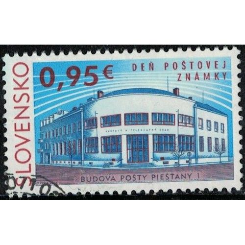 Slovaquie 2016 Oblitéré Used Budova Bâtiment Bureau De Poste Journée Du Timbre Su