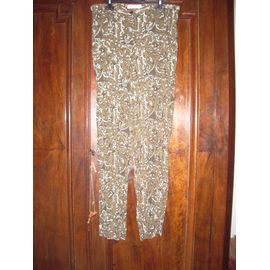 Pantalon Anne Weyburn Tons Marron Taille 40 Viscose
