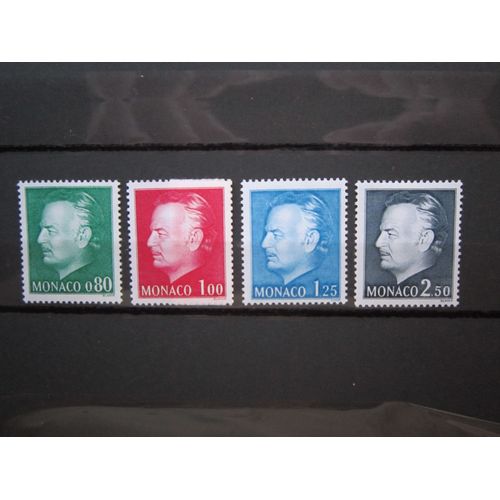 Monaco. Timbres N° 1079 A 1082 (1077). Serie Courante. Effigie Du Prince.