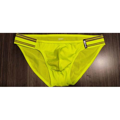 Slip Jaune Taille Basse Homme Jockmail