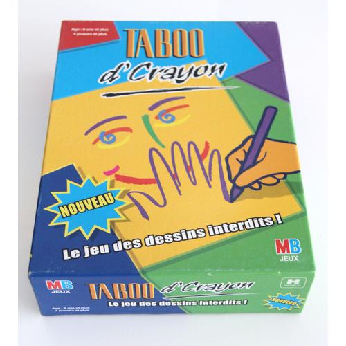 Jeu de société Taboo d'crayon - Le jeu des dessins interdits - MB - TBE 