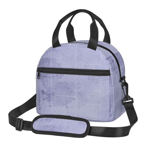 Sac à déjeuner Annonces de journaux vintage anciennes Sac besace à main avec sangle d'épaule, Sac Fourre-tout Réutilisable pour Enfant, Retour à l'école, Femmes, Garçon, Fille