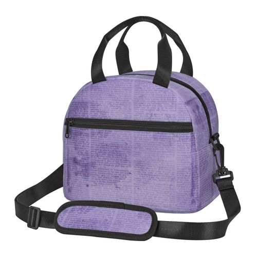 Sac à déjeuner Annonces de journaux vintage anciennes Sac besace à main avec sangle d'épaule, Sac Fourre-tout Réutilisable pour Enfant, Retour à l'école, Femmes, Garçon, Fille