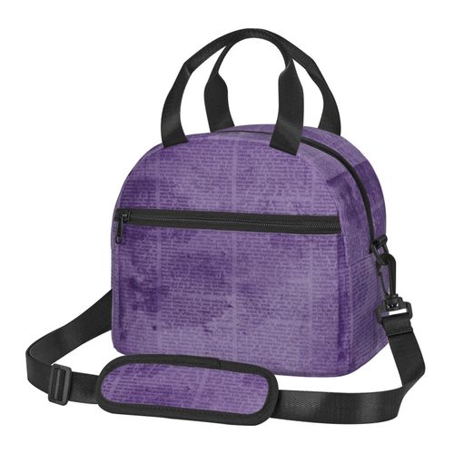 Sac à déjeuner Annonces de journaux vintage anciennes Sac besace à main avec sangle d'épaule, Sac Fourre-tout Réutilisable pour Enfant, Retour à l'école, Femmes, Garçon, Fille