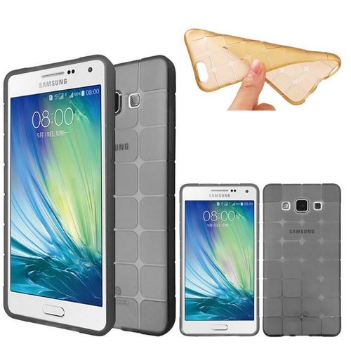 Galaxy A3 Housse Etui Coque Silicone Gel Souple Noir