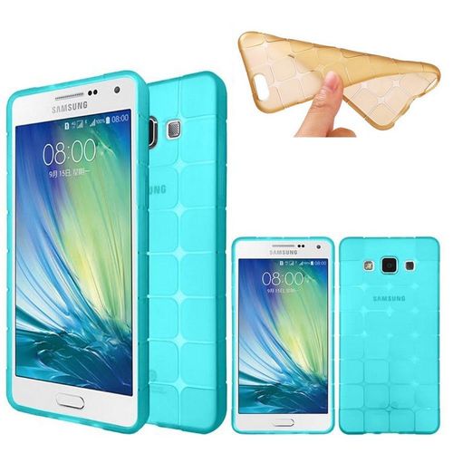 Galaxy A3 Housse Etui Coque Silicone Gel Souple Bleu
