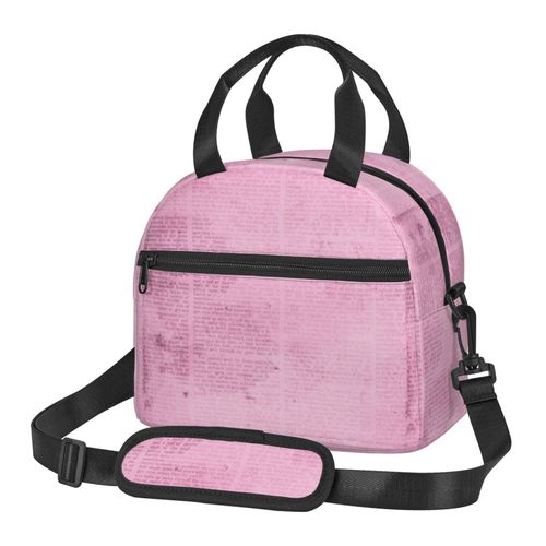Sac à déjeuner Annonces de journaux vintage anciennes Sac besace à main avec sangle d'épaule, Sac Fourre-tout Réutilisable pour Enfant, Retour à l'école, Femmes, Garçon, Fille