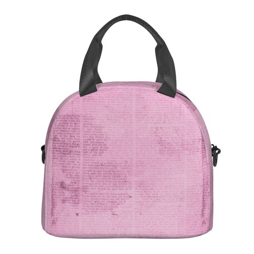 Sac à déjeuner Annonces de journaux vintage anciennes Sac besace à main avec sangle d'épaule, Sac Fourre-tout Réutilisable pour Enfant, Retour à l'école, Femmes, Garçon, Fille