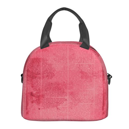 Sac à déjeuner Annonces de journaux vintage anciennes Sac besace à main avec sangle d'épaule, Sac Fourre-tout Réutilisable pour Enfant, Retour à l'école, Femmes, Garçon, Fille