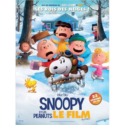 Snoopy Et Les Peanuts - Le Film /The Peanuts Movie-Véritable Affiche De Cinéma Pliée -Format 120x160 Cm - De Steve Martino Avec Noah Schnapp, Bill Melendez, Mariel Sheets, Anastasia Bredikhin - 2015