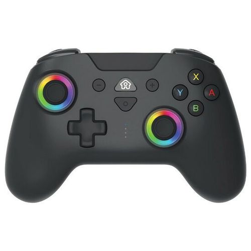 Subsonic - Manette Sans Fil Pour Switch / Switch Oled - Bluetooth Avec Led, Vibrations Et Gyroscope - Noire