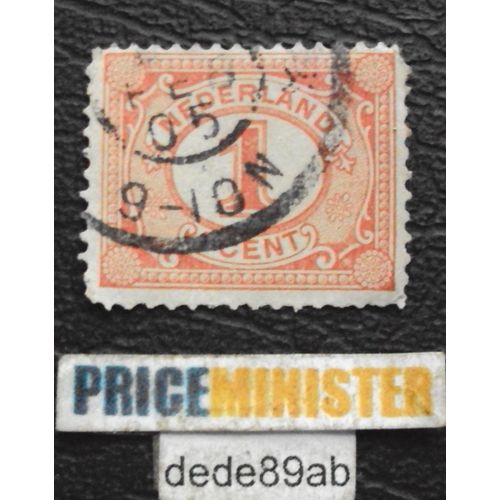 Pays-Bas..  Nederland..  1 Cent (Rouge) Oblitéré Used Stamp.
