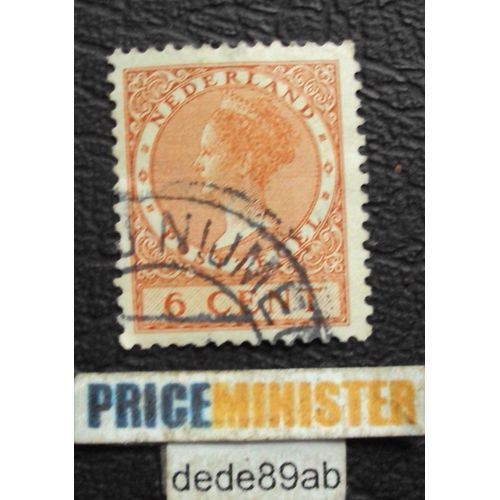 Pays-Bas..  Nederland..  6 Cent . La Reine Wilhelmina Type "Veth" Oblitéré Used Stamp.