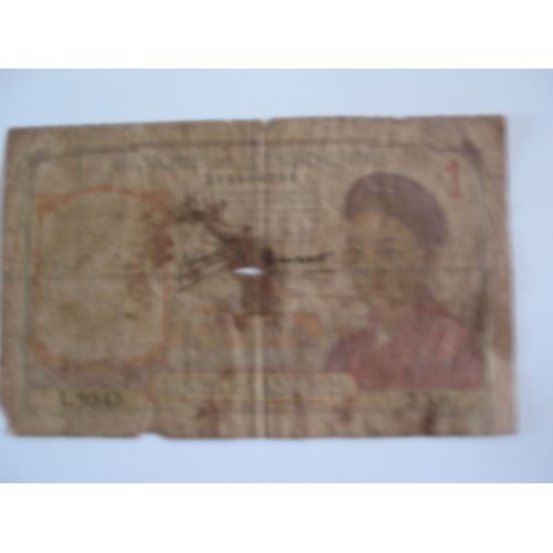 Billet D'une Piastre De La Banque De L'indochine