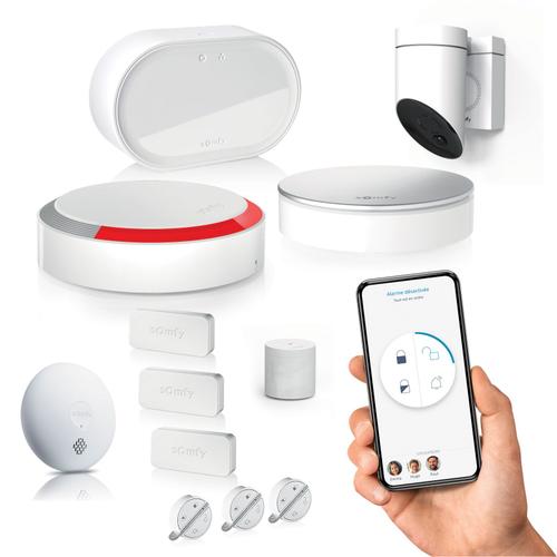 Home Alarm Advanced - Pack sécurité vidéo extérieure - Alarme Maison sans Fil Connecté Wifi - Module GSM - Caméra de surveillance extérieure