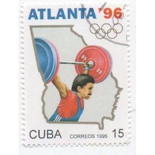 Timbre Cuba Jo Olympiques Atlanta 96 1996 75