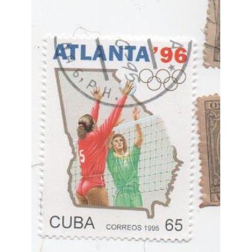 Timbre Cuba Oblitere Jo Olympiques Atlanta 96 1996 65