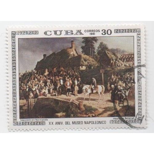 Timbre Cuba Correos Oblitéré 30 . 20 Aniv Del Museo Napoleonico . Napoleon 