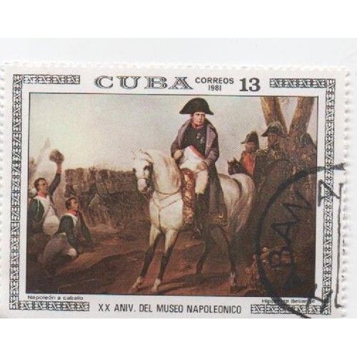 Timbre Cuba Correos Oblitéré 13 . 20 Aniv Del Museo Napoleonico . Napoleon