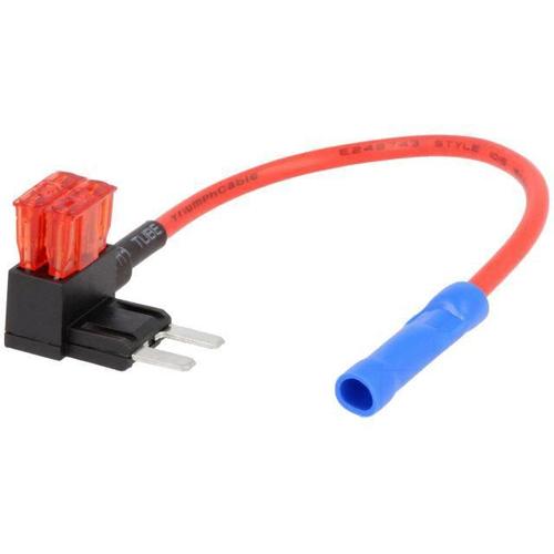 Porte-Fusible Multiprise 2 Mini Fusibles 10a 1mm2 Rouge