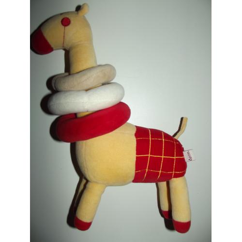 Doudou Girafe Dpam Du Pareil Au Meme Rouge Jaune Avec Anneaux Autour Du Cou Grelot Comfort Blanket Comforter Plush Soft Toys Mixte Bebe Eveil Naissance Peluche 30 Cm Rakuten