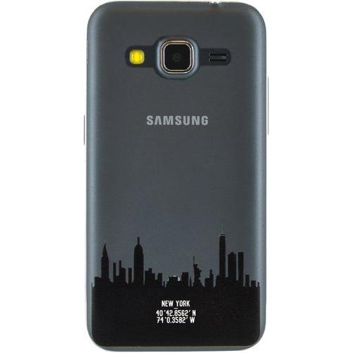 Coque Rigide Transparente Monuments New-Yorkais Pour Samsung Galaxy Core Prime