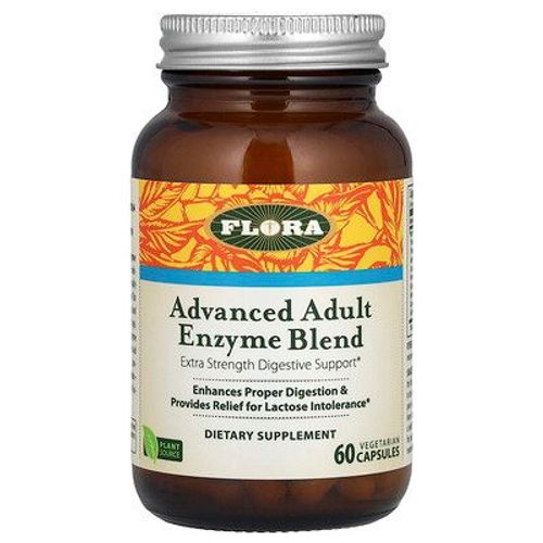 Flora Mélange D'enzymes Avancé Pour Adultes, 60 Capsules Végétariennes 