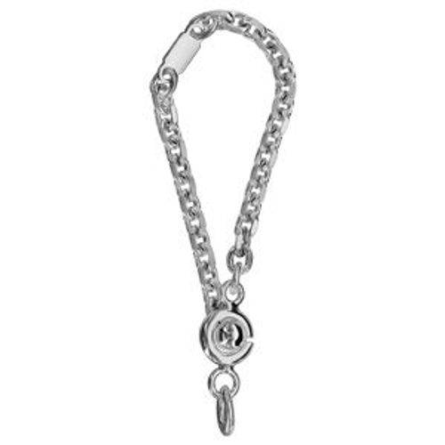 Chaînette De Porte Clef Argent Rhodié