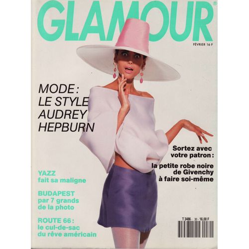 Glamour / 02-1991 N°30 : Givenchy Et Le Style Audrey Hepburn (16p + 1 Patron) Jean Marc Barr (2p) - 