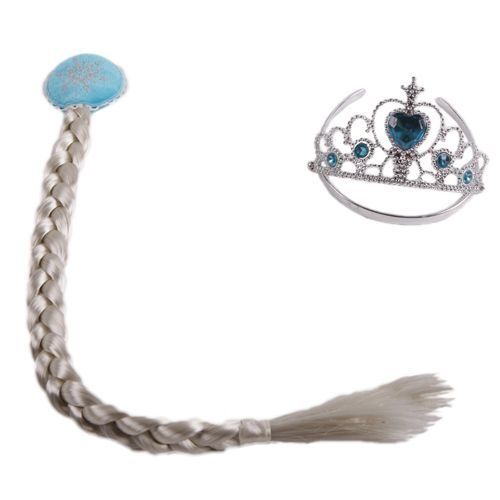 Tresse &  Diademe  Frozen Reine Des Neiges 
