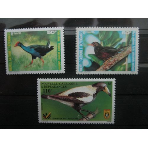 Timbres Nouvelles Caledonie 1985 Les Oiseaux N°Y&t 510-511 Et523