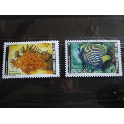 Timbre Nouvelle Caledonie 1985 Aquarium De Noumea Faune Marine 