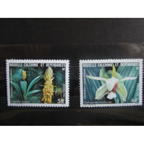 Timbres Nouvelle Caledonie 1985 Flore Caledonienne N° Y&t 520 Et 521